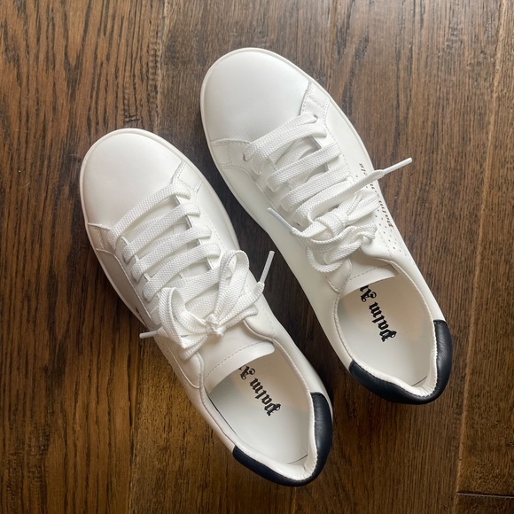 PALM ANGELS Unisex Palm One Leather Sneakers - Picture 7 of 11